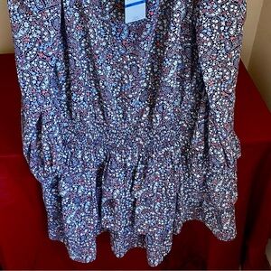 Michael Kors Multicolor Long Sleeve Dress